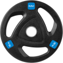 Set of rubberized cast iron weights 2x15kg, Olympic opening 51mm, REBEL ACTIVE Set of rubberized cast iron weights 2x15kg, Olympic opening 51mm, REBEL ACTIVE