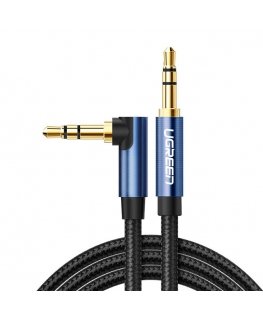 Ugreen audio cable AUX angled minijack 3.5 mm 2m blue (AV112)