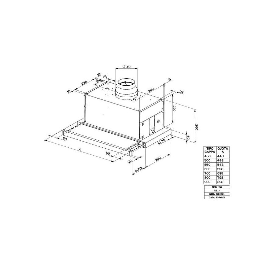 Built-in hood Faber Maxima NG ECO EV8 AM/XA60 – 2