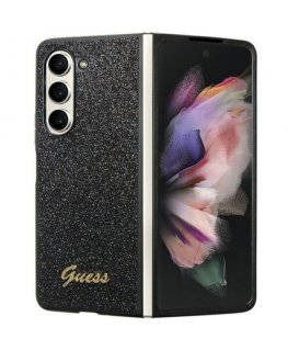Guess GUHCZFD5HGGSHK F946 Z Fold5 czarny|black hardcase Glitter