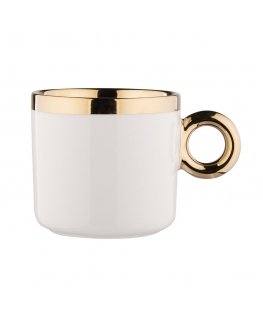 Detail Golden plastic cup - HAND