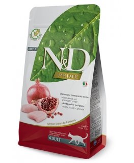 Farmina Pet Food N&D Prime Adult 1.5 kg sausā barība kaķiem 1,5 kg Pieaudzis suns Cālis, Granātābols