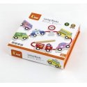 Viga wooden blocks are connected with thread