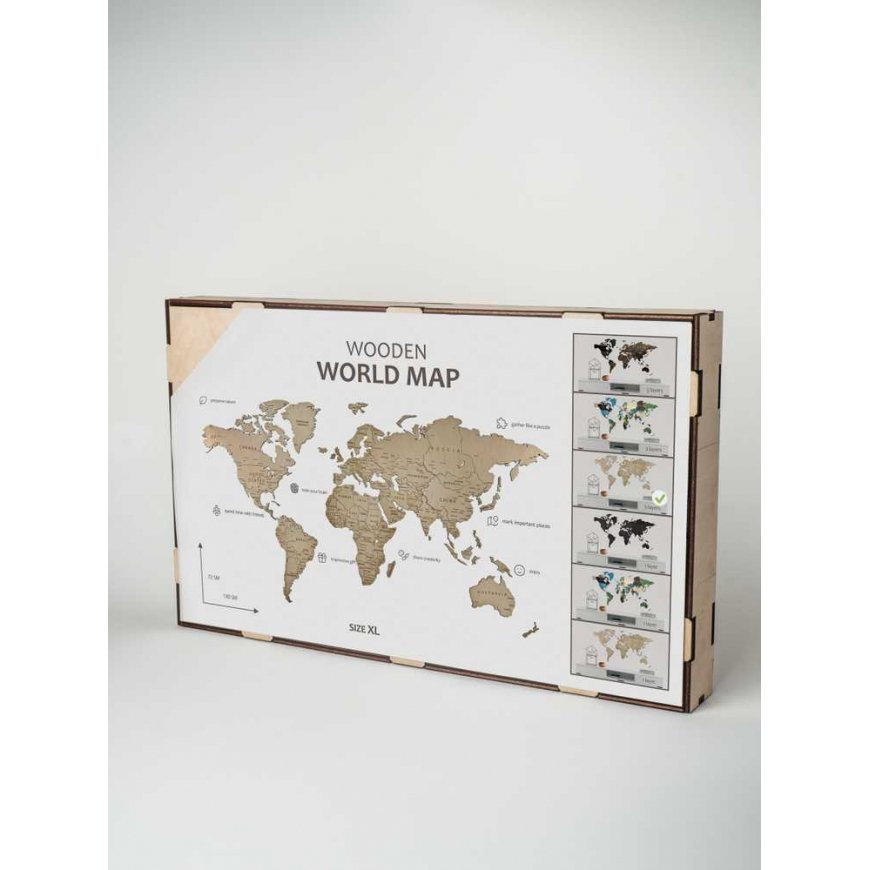 Beldizart Wizardi Wooden Multi-Level Natural XL Map WM-3197 – 2