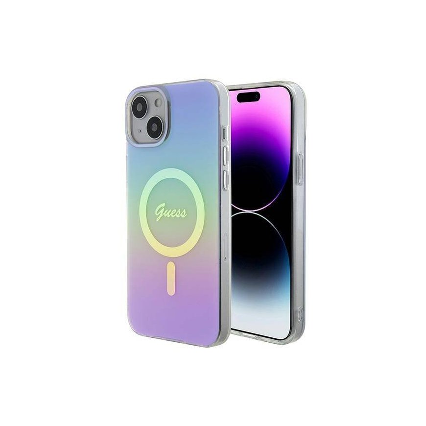 Guess GUHMP15SHITSU iPhone 15 6.1" fioletowy|purple hardcase IML