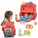 Kid's Wooden Fireman Backpack Set, Masterkidz