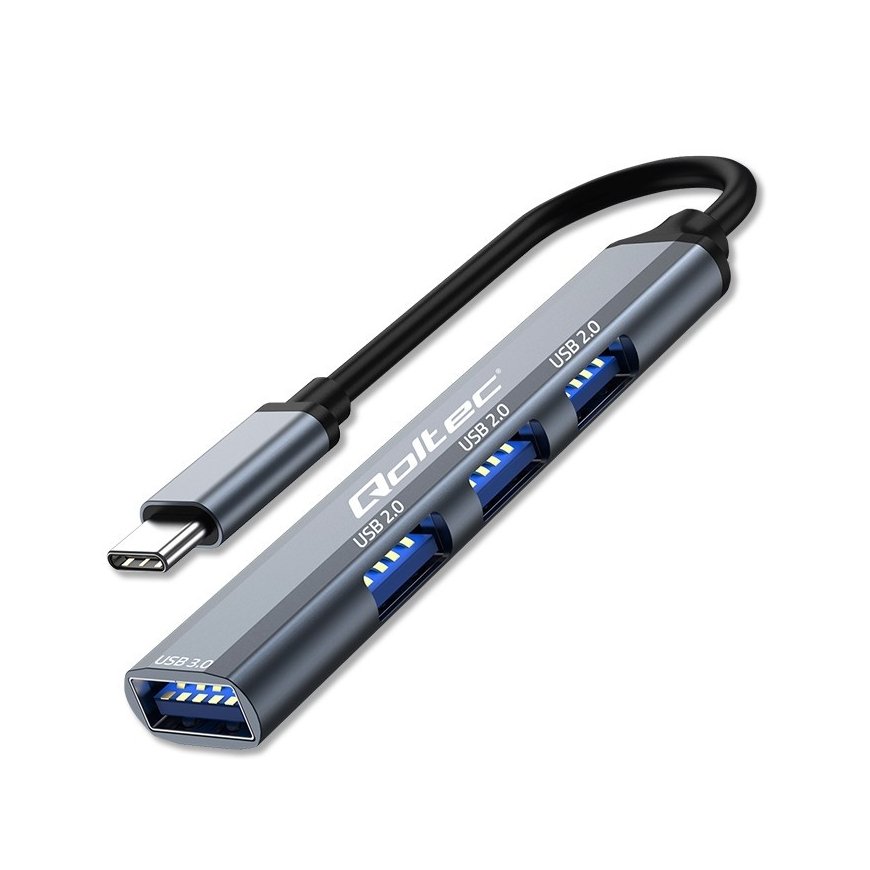 HUB adapter USB c 3.1 4in1, USB 3.0, 3x USB 2