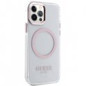 Guess GUHMP12MHTRMP iPhone 12|12 Pro 6.1" różowy|pink hard case Guess GUHMP12MHTRMP iPhone 12|12 Pro 6.1" różowy|pink hard case