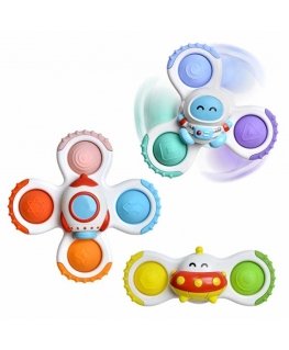 „Woopie Baby Spinner“ jutimo žaislas „Rocket Alien UFO 3 PCS“.