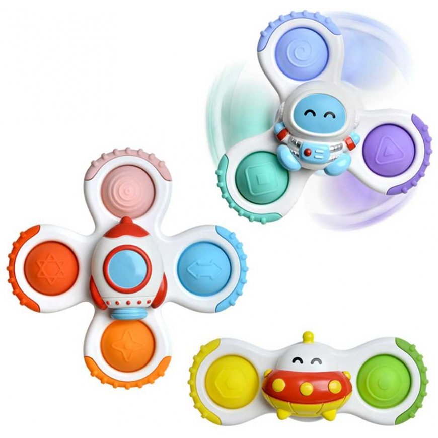 Whoopie Baby Spinner Sensory Toy Rocket Alien UFO 3 PCS. – 2