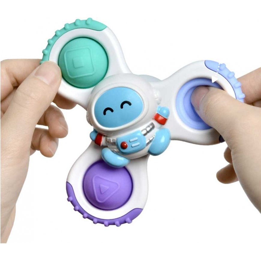 „Woopie Baby Spinner“ jutimo žaislas „Rocket Alien UFO 3 PCS“. – 4
