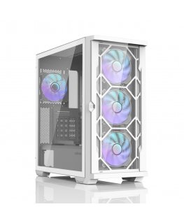 Zalman Z10 DUO ATX ZM-IF120 x4 White