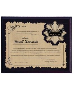 Tryumf Plastikinis diplomas su graviruotu laminatu