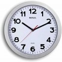 Wall clock MAUL Step, diameter 40 cm, silver sp. Wall clock MAUL Step, diameter 40 cm, silver sp.