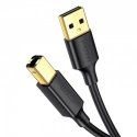UGREEN US135 Kabel USB 2.0 A-B do drukarki, pozłacany, 1.5m (czarny) UGREEN US135 Kabel USB 2.0 A-B do drukarki, pozłacany, 1.5m (czarny)