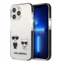 Karl Lagerfeld TPE Karl and Choupette Case for iPhone 13 Pro Whi