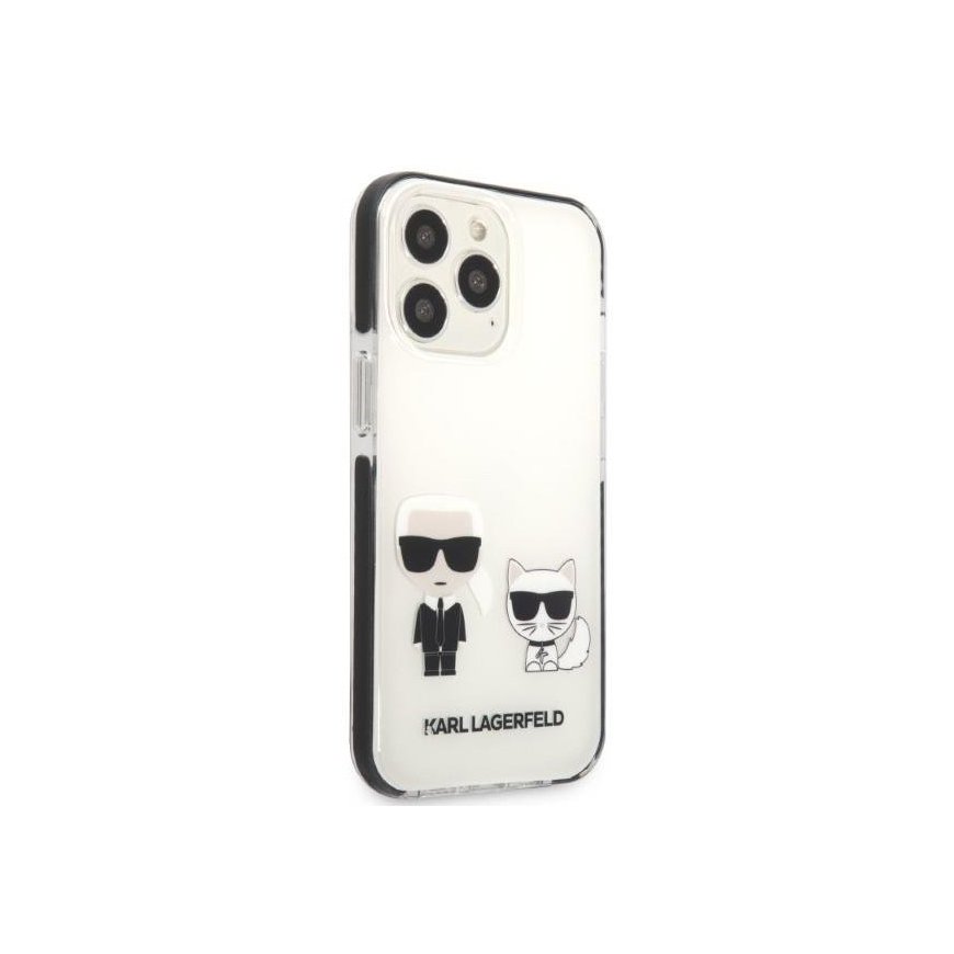 Karl Lagerfeld TPE Karl and Choupette Case for iPhone 13 Pro Whi – 2