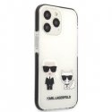 Karl Lagerfeld TPE Karl and Choupette Case for iPhone 13 Pro Whi