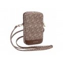 Guess PU G Cube Wallet Phone Bag Zipper Brown Guess PU G Cube Wallet Phone Bag Zipper Brown