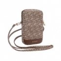 Guess PU G Cube Wallet Phone Bag Zipper Brown Guess PU G Cube Wallet Phone Bag Zipper Brown