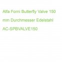 Alfa Forni Butterfly Valve 150 mm Diameter Stainless Steel