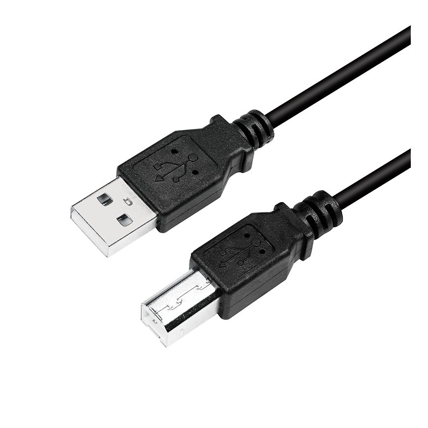 LogiLink CU0009B USB-kaapeli 5 m USB 2.0 USB A USB B Musta