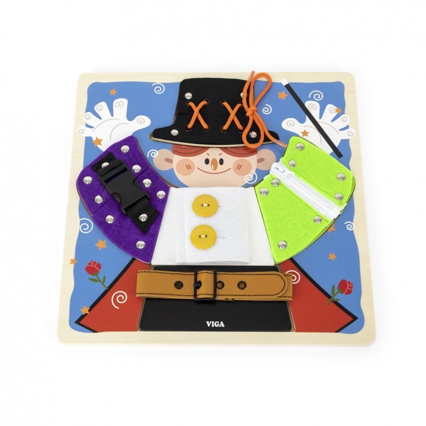 Dėlionė „Viga 44672 Skill Board“ – „Magic Dress Up“.