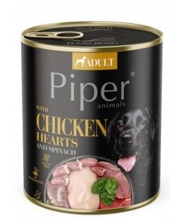 DOLINA NOTECI Piper Kanasüdamed spinatiga - Märg koeratoit - 800 g