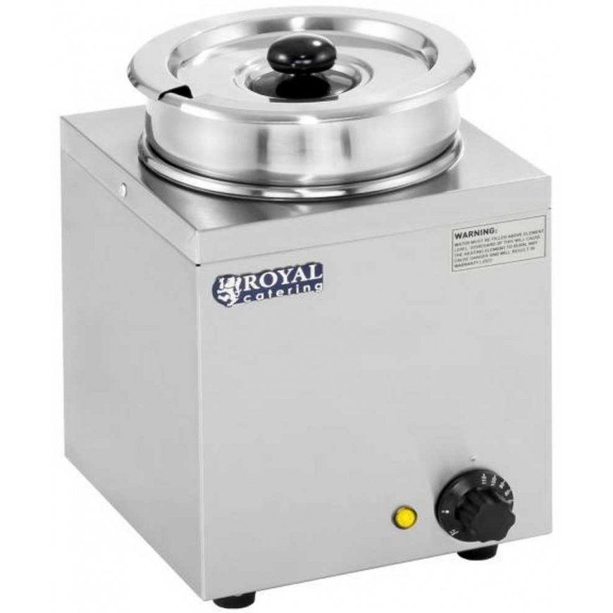 Royal Catering Bain-marie elektrinis sriubos šildytuvas 150W 230V 3,8L – 2
