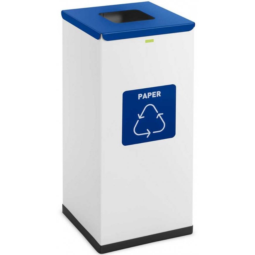 Ulsonix Steel container for waste, waste, paper sorting, 30.5x30.5x70cm, 60L – 2