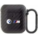 BMW BMA2WMPUCA2 AirPods 1|2 cover czarny|black Carbon Double Met BMW BMA2WMPUCA2 AirPods 1|2 cover czarny|black Carbon Double Met
