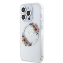 Guess PC|TPU Flowers Ring Glossy Logo MagSafe Case for iPhone 15 Guess PC|TPU Flowers Ring Glossy Logo MagSafe Case for iPhone 15