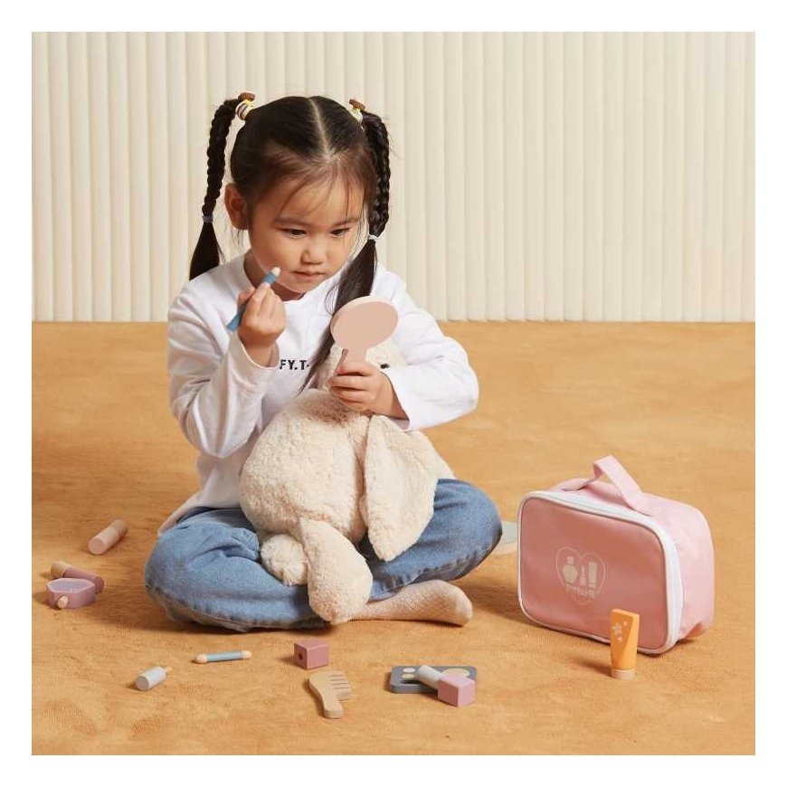 Vigan Viga Toys VIGA PolarB Wooden Makeup Set Makeup Bag Bag – 3
