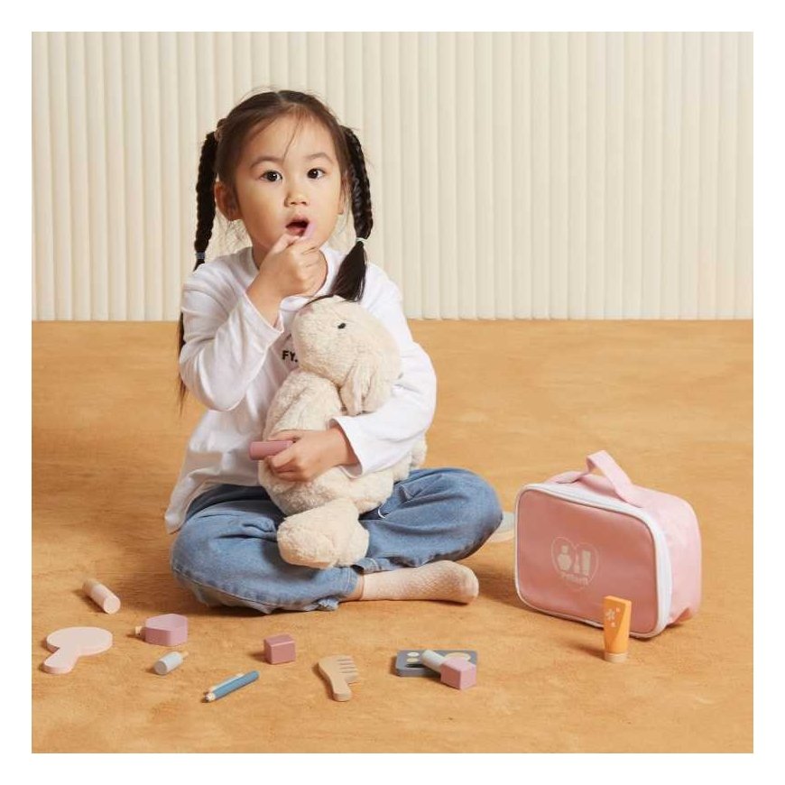Vigan Viga Toys VIGA PolarB Wooden Makeup Set Makeup Bag Bag – 5