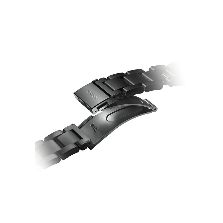 Uniq Osta dirželio dėklas, skirtas Apple Watch 42/44/45/ 49mm Series 1/2/3/4/5/6/7/8/SE/SE2/Ultra Stainless Steel – juodas – 3