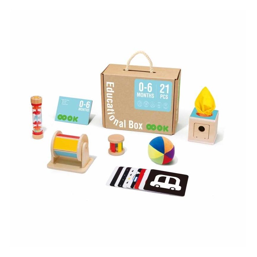Tooky Toys TOOKY TOY Box XXL Montessori educational 6in1 sensory box 0-6 months. – 2