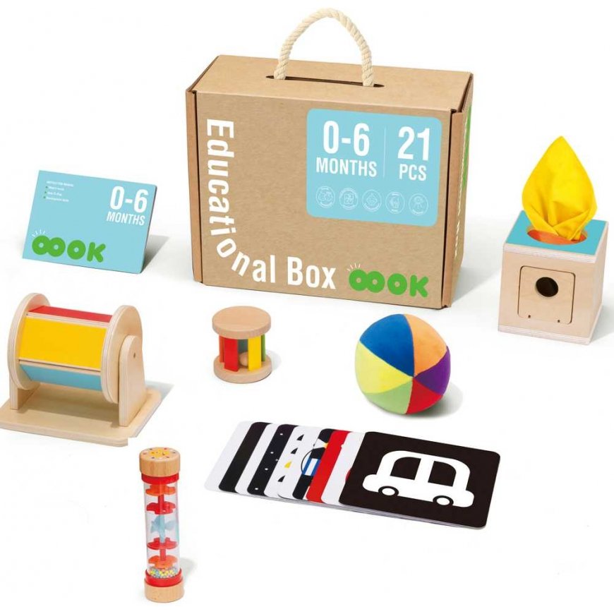 Tooky Toys TOOKY TOY Box XXL Montessori educational 6in1 sensory box 0-6 months. – 3