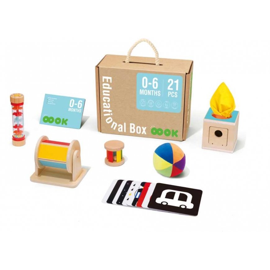 Tooky Toys TOOKY TOY Box XXL Montessori educational 6in1 sensory box 0-6 months. – 4