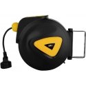 MSW Wall-mounted automatic cable reel with extension AC230V / 10A / 50Hz socket, length 21.5m MSW Wall-mounted automatic cable reel with extension AC230V / 10A / 50Hz socket, length 21.5m