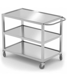 Welded, mobile, 3-shelf catering trolley up to 240 kg - Hendi 810224