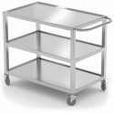 Suvirintas, mobilus, 3 lentynų maitinimo maitinimo vežimėlis iki 240 kg - Hendi 810224