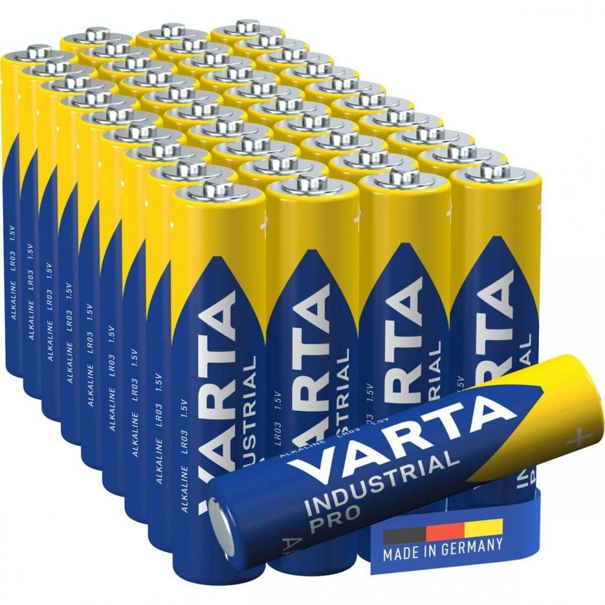40x Bateria R-03 LR3 AAA šarminė Varta Industrial (folia4) – 5