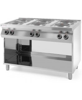 Cooker Hendi Freestanding electric kitchen on a steel base 6 x 2.6kW, width 120cm