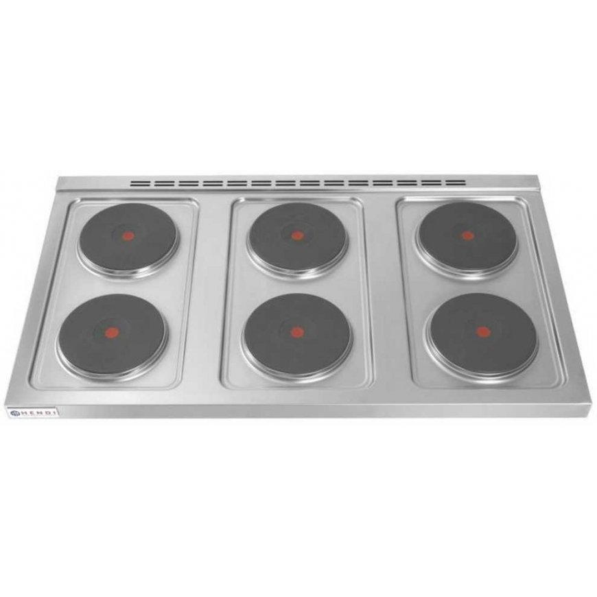 Viryklė Hendi Atskirai pastatoma elektrinė virtuvė ant plieninio pagrindo 6 x 2,6kW, plotis 120cm – 2