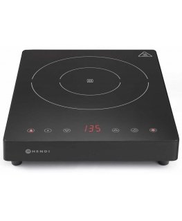 Kaitlentė Nešiojama indukcinė viryklė su jutikliniu skydeliu, 1 Juodas Line šildymo zona, sk. 22 cm 2000 W – Hendi 239391