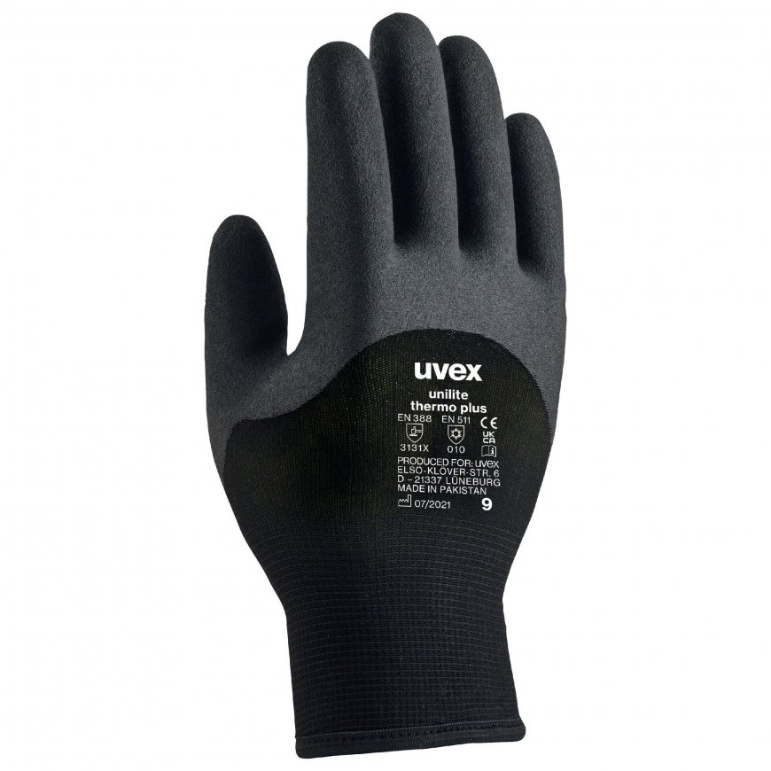 Uvex unilite thermo plus Melns, Pelēks