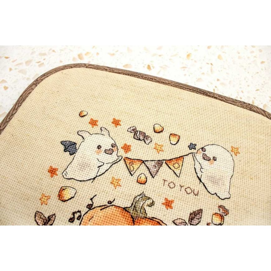 luca S Suskaičiuotas siuvinėjimo kryželiu rinkinys "Boo To You" 15x14cm SLETIL8814 – 3