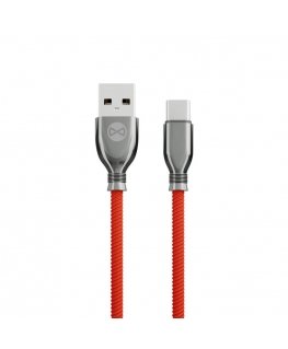 Forever Tornado cable USB - USB-C 1,0 m 3A red