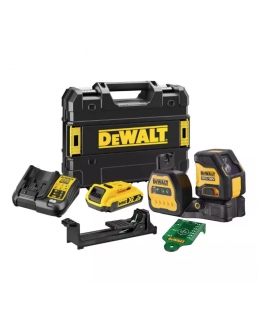 Dewalt kryžminių linijų lazeris DCE088D1G18, žalio spindulio, 12/18V, 1x2,0Ah