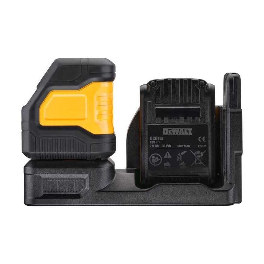 Dewalt kryžminių linijų lazeris DCE088D1G18, žalio spindulio, 12/18V, 1x2,0Ah – 5